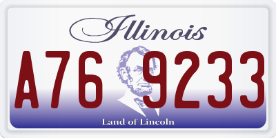 IL license plate A769233