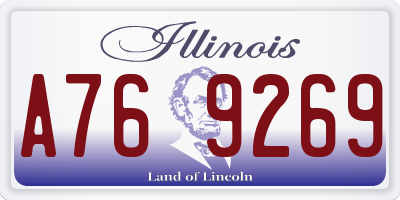 IL license plate A769269