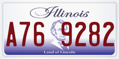 IL license plate A769282