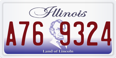 IL license plate A769324