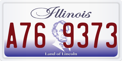 IL license plate A769373