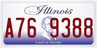 IL license plate A769388