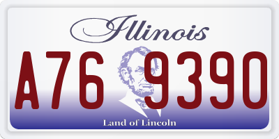 IL license plate A769390