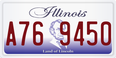 IL license plate A769450