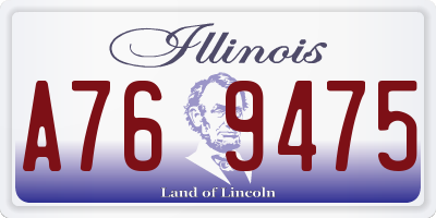 IL license plate A769475