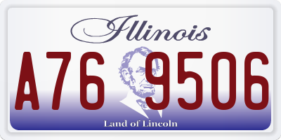 IL license plate A769506