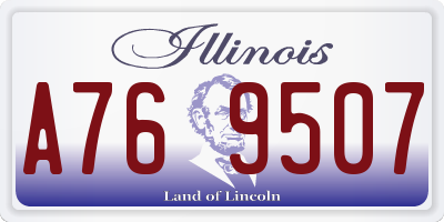 IL license plate A769507