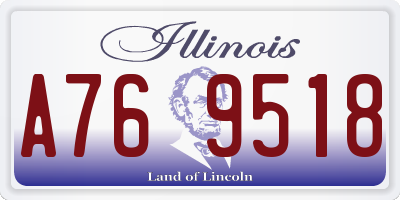IL license plate A769518