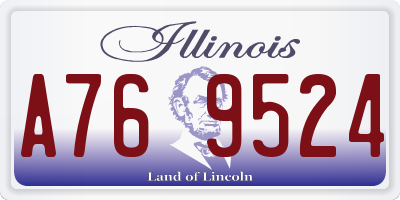 IL license plate A769524