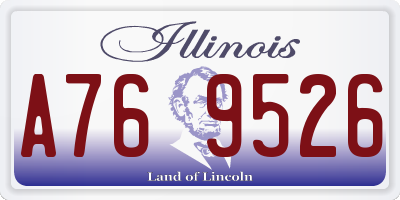 IL license plate A769526