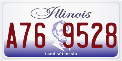 IL license plate A769528