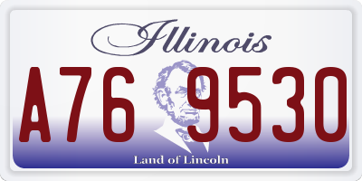IL license plate A769530