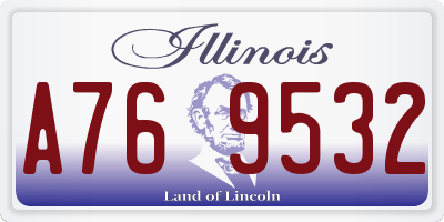 IL license plate A769532