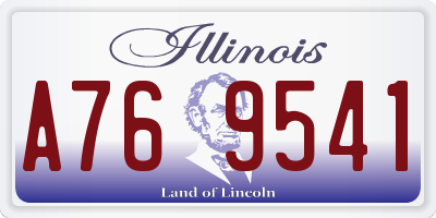 IL license plate A769541