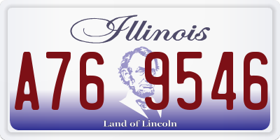 IL license plate A769546