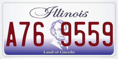 IL license plate A769559