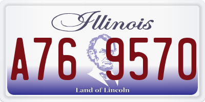 IL license plate A769570