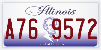 IL license plate A769572