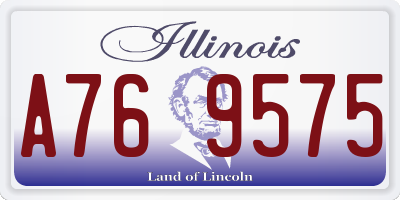 IL license plate A769575