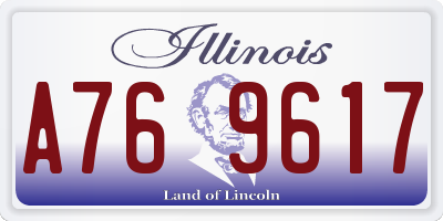 IL license plate A769617