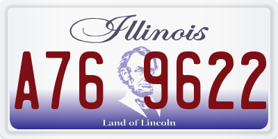 IL license plate A769622