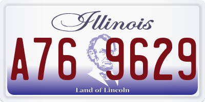 IL license plate A769629