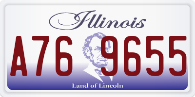 IL license plate A769655