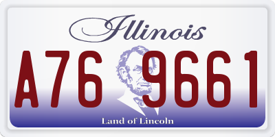 IL license plate A769661