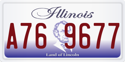 IL license plate A769677