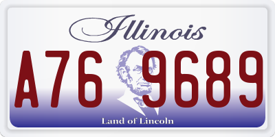 IL license plate A769689