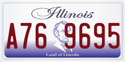 IL license plate A769695