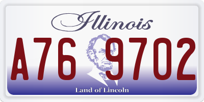 IL license plate A769702
