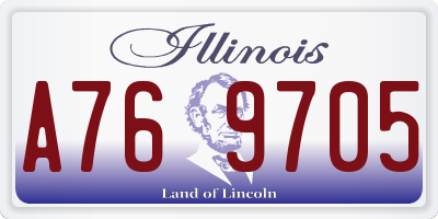 IL license plate A769705