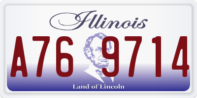 IL license plate A769714