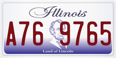 IL license plate A769765