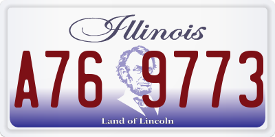 IL license plate A769773