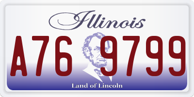 IL license plate A769799