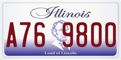 IL license plate A769800