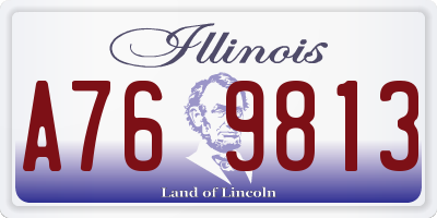 IL license plate A769813