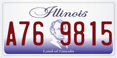 IL license plate A769815