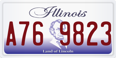 IL license plate A769823