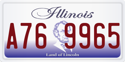 IL license plate A769965