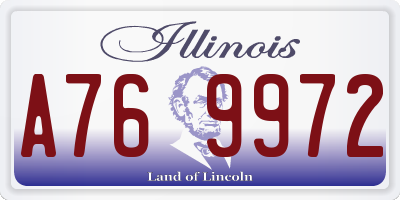 IL license plate A769972
