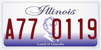 IL license plate A770119