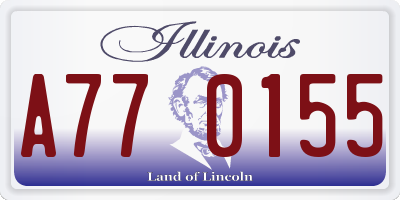 IL license plate A770155