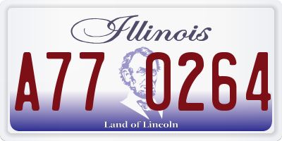 IL license plate A770264