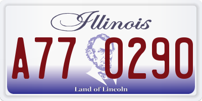 IL license plate A770290