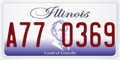 IL license plate A770369