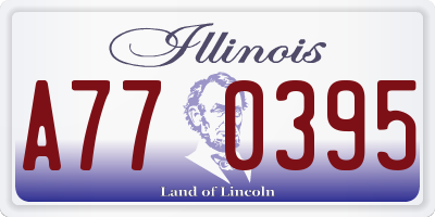 IL license plate A770395