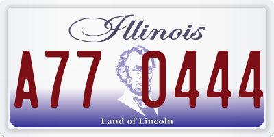 IL license plate A770444